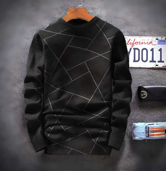 Midnight Grid Pullover T-Shirt