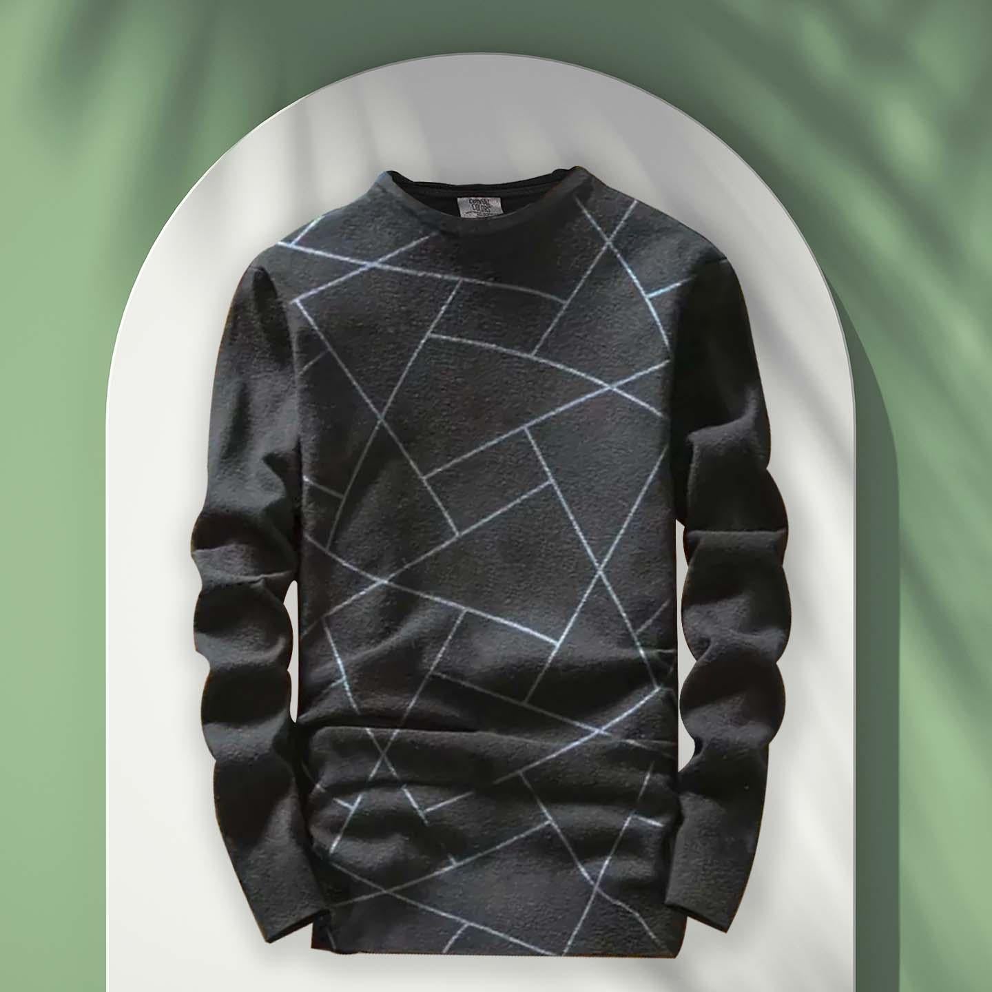 Midnight Grid Pullover T-Shirt