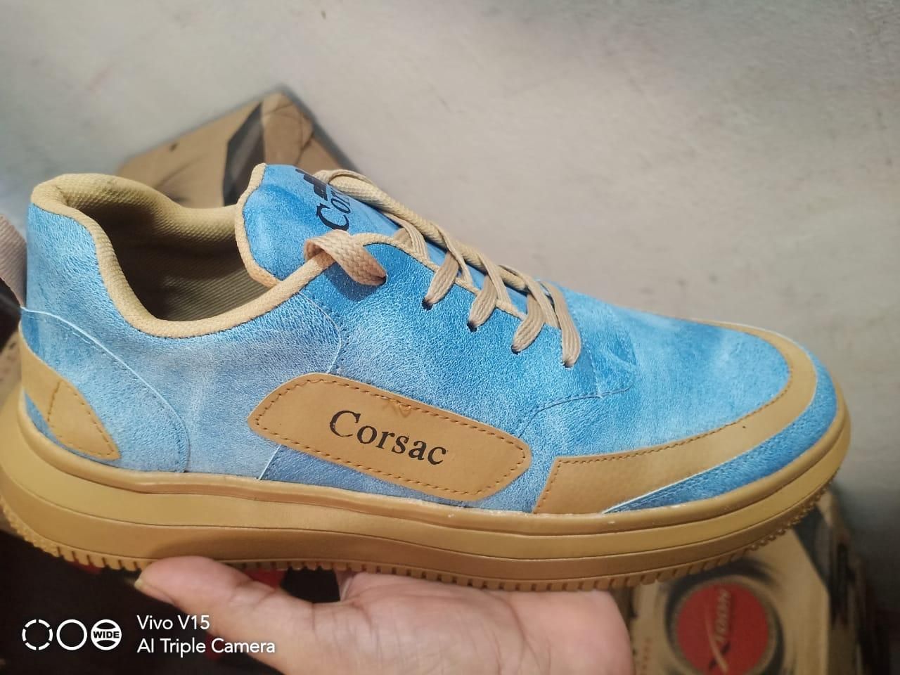 Corsac Blue Air Trendy Sneakers For Men's