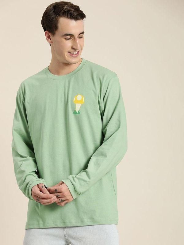 Dillinger Green Graphic Oversized T-Shirt