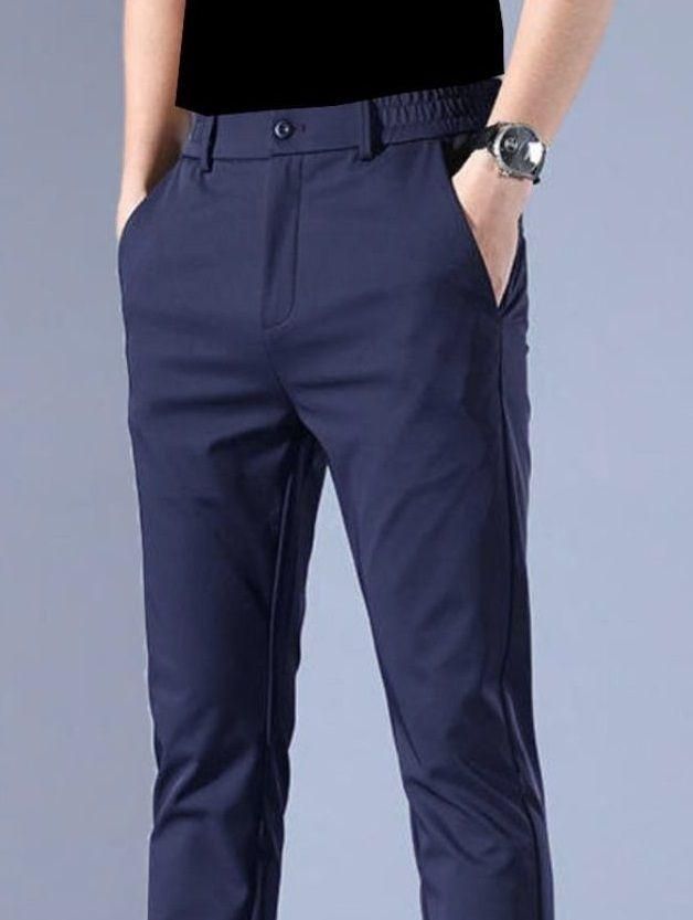 Men's Lycra Button Trackpant