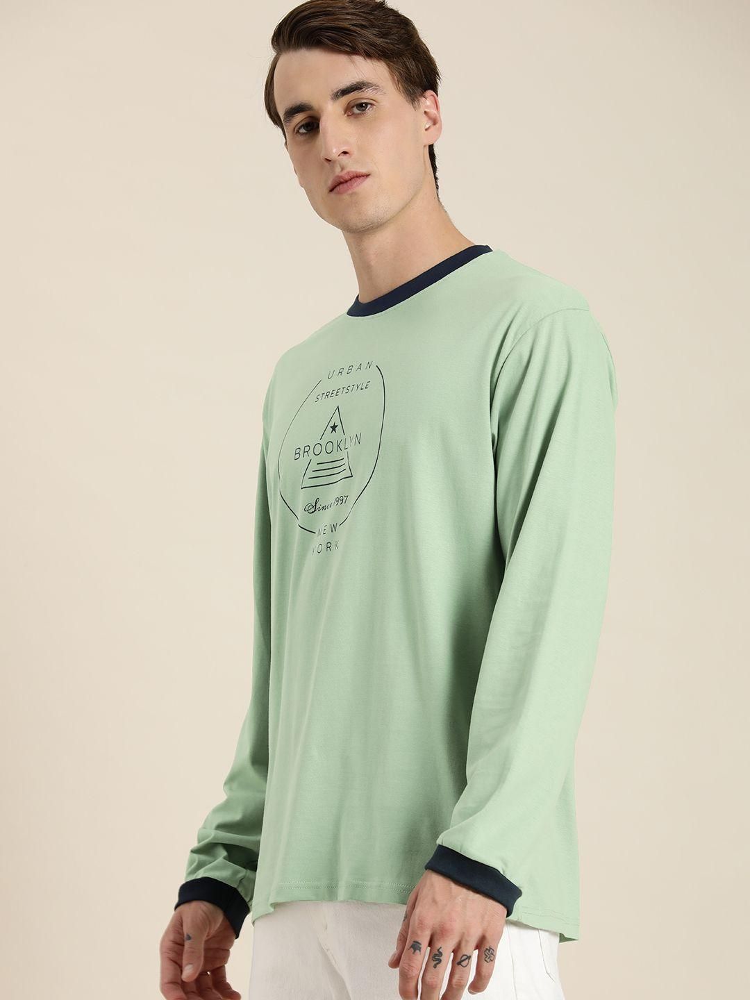 Dillinger Green Typographic Oversized T-Shirt