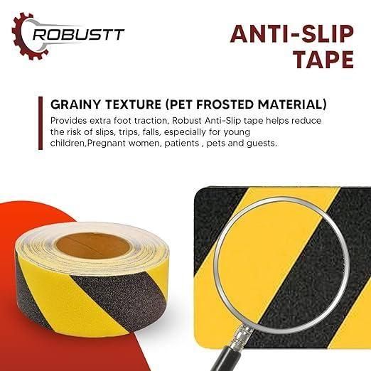 Anti Skid/AntiSlip Fall Resistant Acrylic Adhesive Tape 5cm*5 mtr