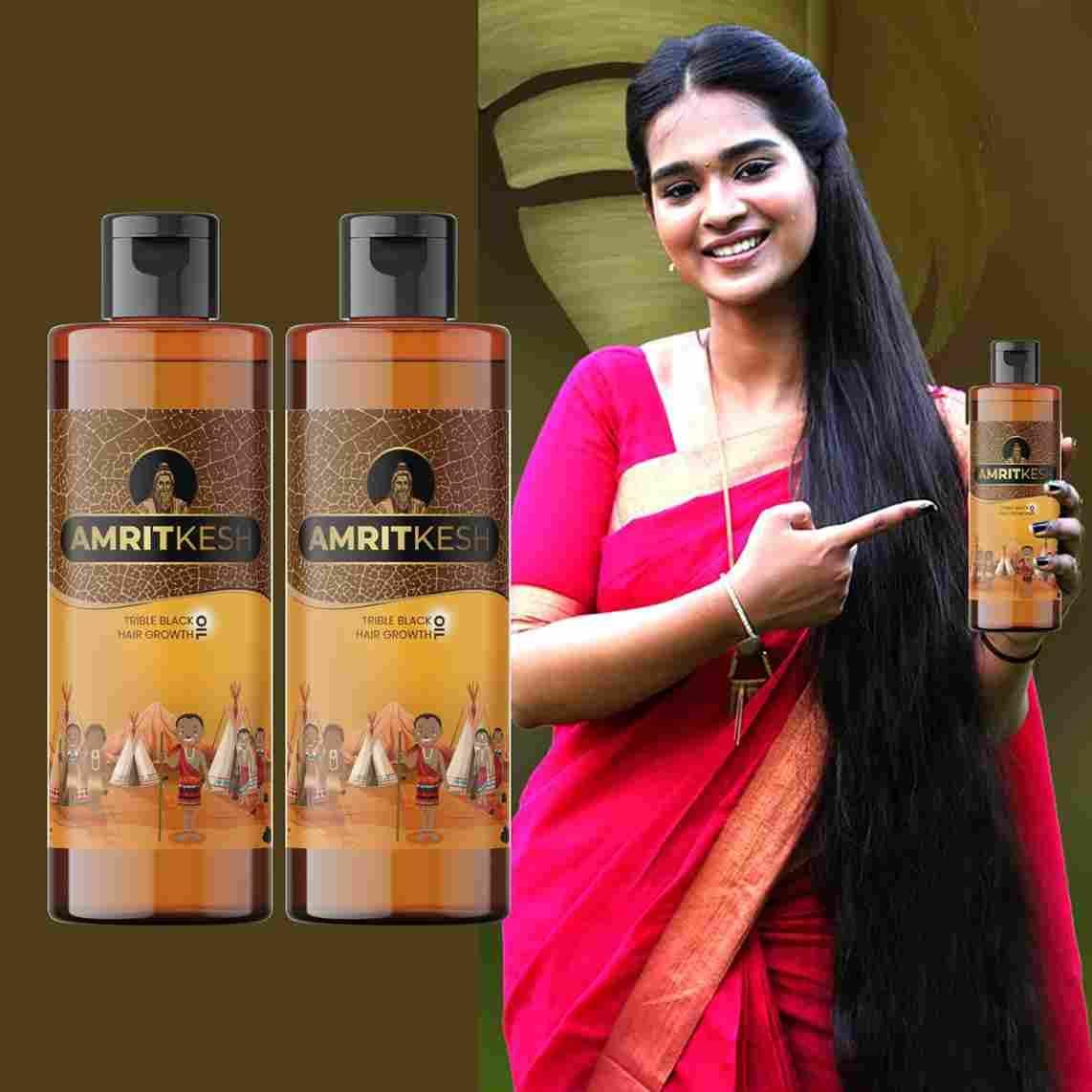 Amritkesh Tribal Black Hair Growth Oil 100ml (Pack of 2)