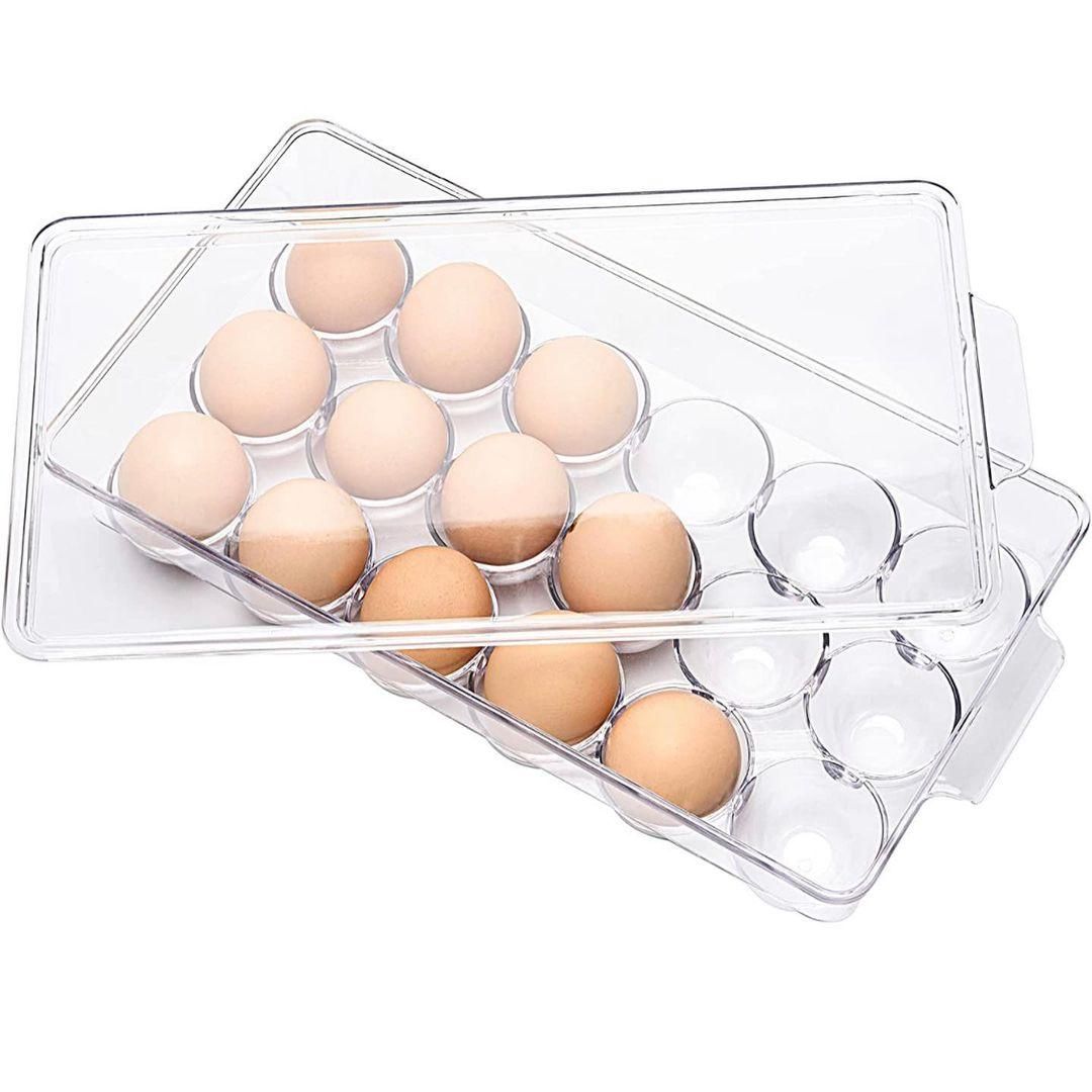 18 grids egg Storage Clear Plastic egg Container�