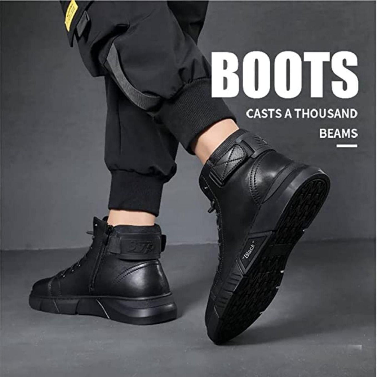 Walk Like A King! Men's Stylish Synthetic Boots